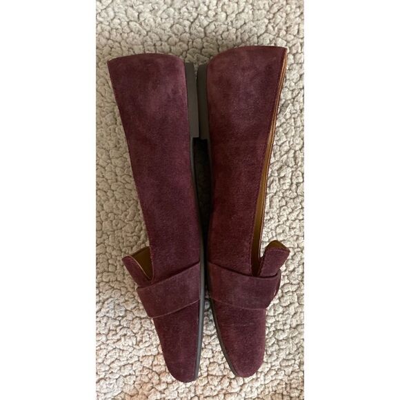 Tory Burch Marsden Suede Loafer Flats in Malbec size 7.5 NWOB - Picture 4 of 10